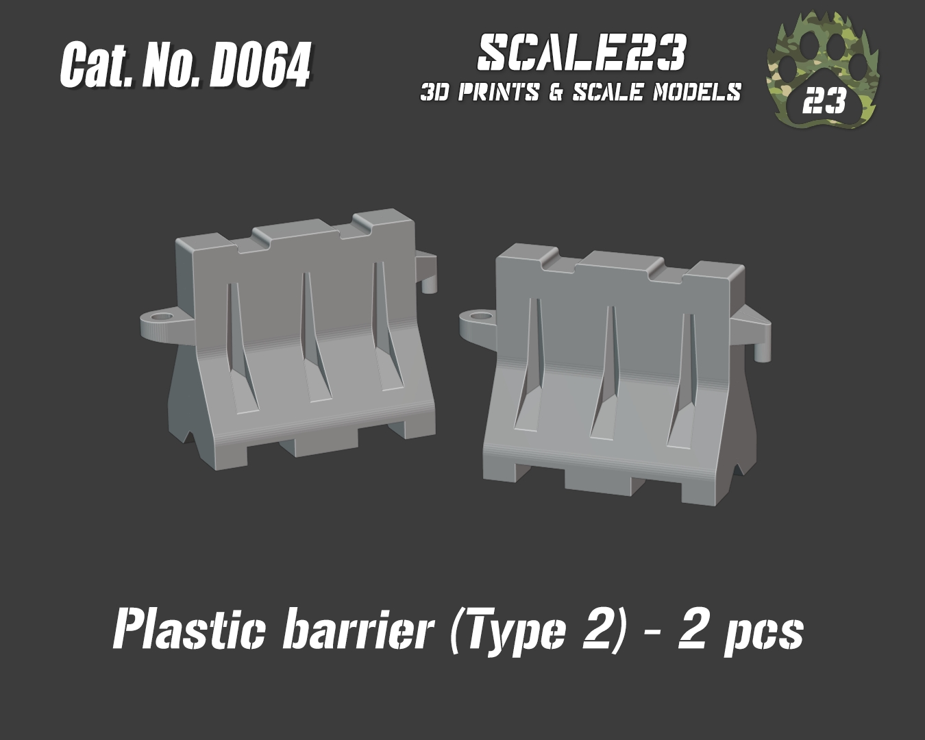 Plastic barrier - type 2 (2pc)