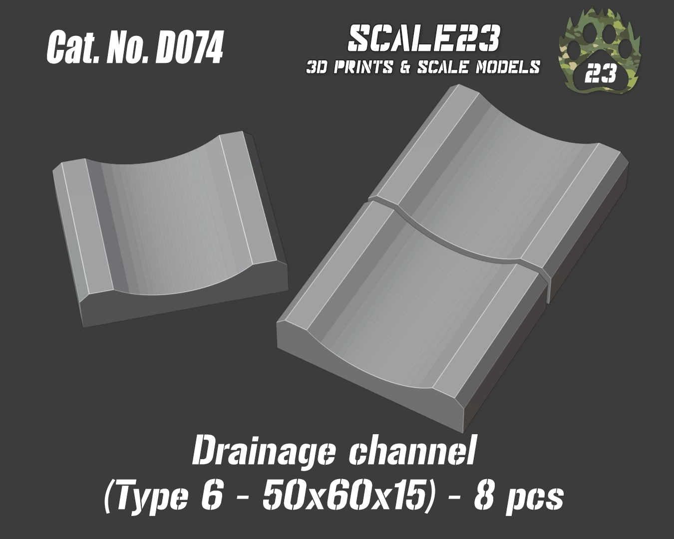 Drainage channel 50x60x15 (8pc)