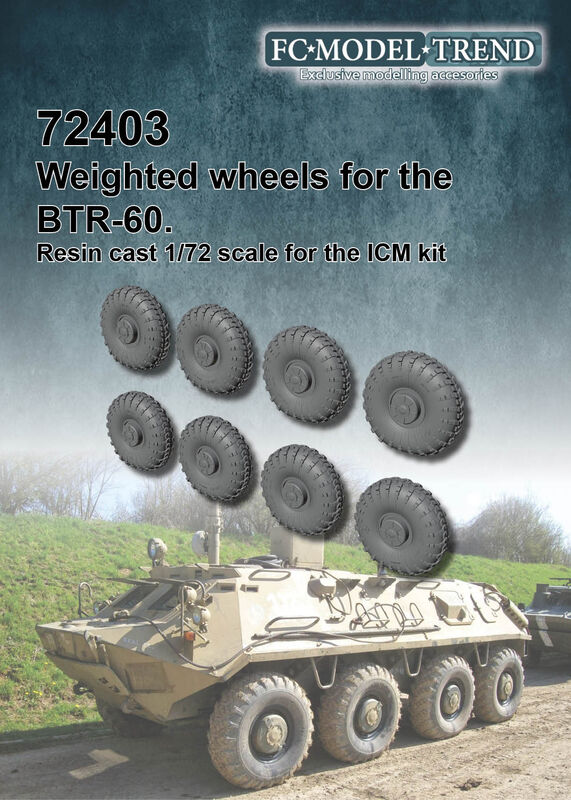 BTR-60 weighted wheels (ICM)