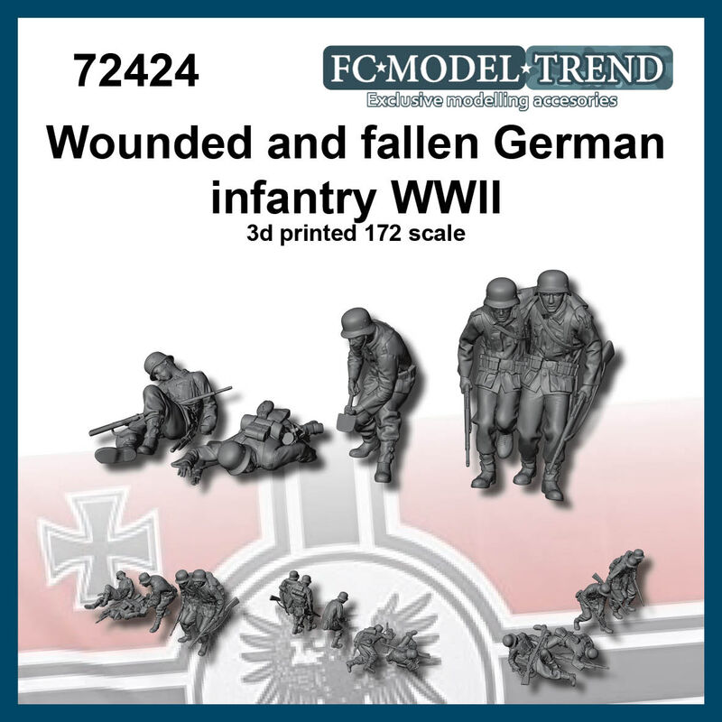 WW2 German soldiers - fallen/wounded