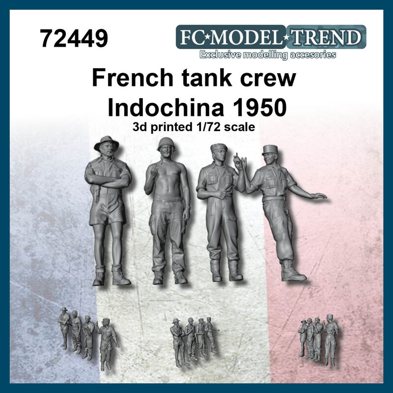 French tank crew - Indochina war