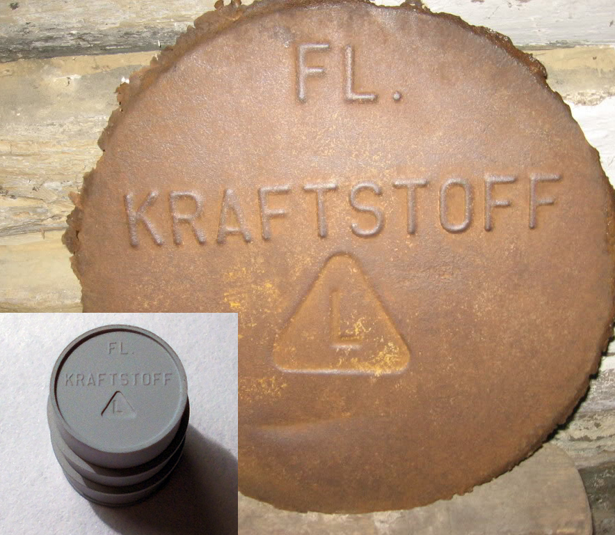 200L oil drum - Kraftstoff - Luftwaffe marking (4pc)