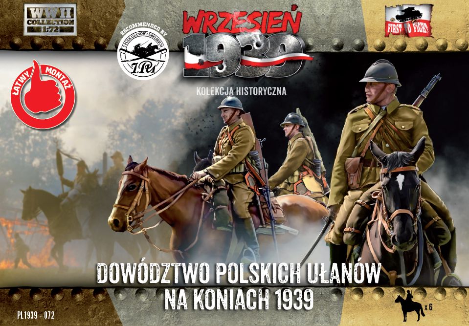 WW2 Polish Uhlans command on horseback
