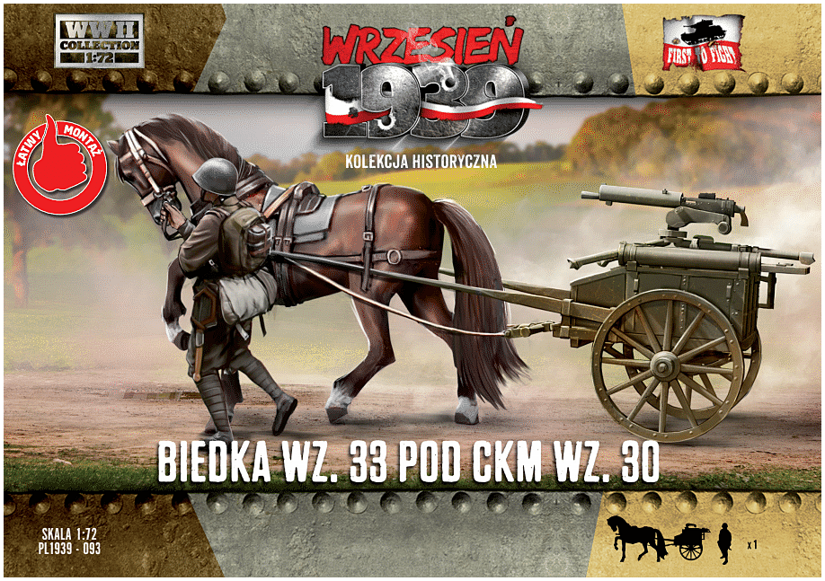 Horse carriage for Ckm wz.30