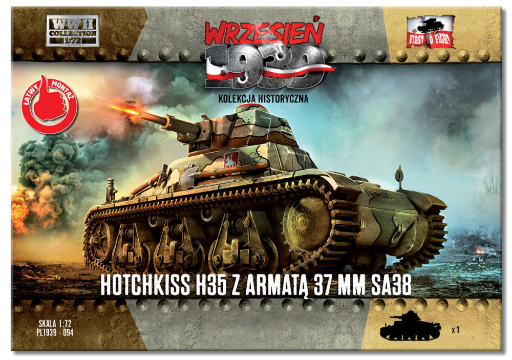 Hotchkiss H35 with a 37 mm SA38