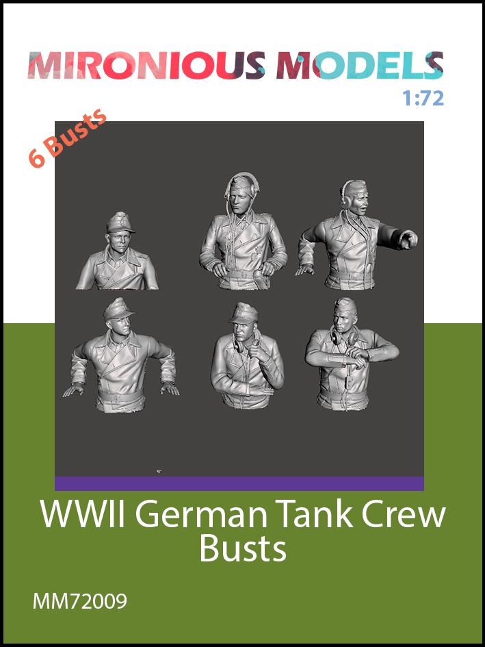 WW2 German Tank Crew - busts
