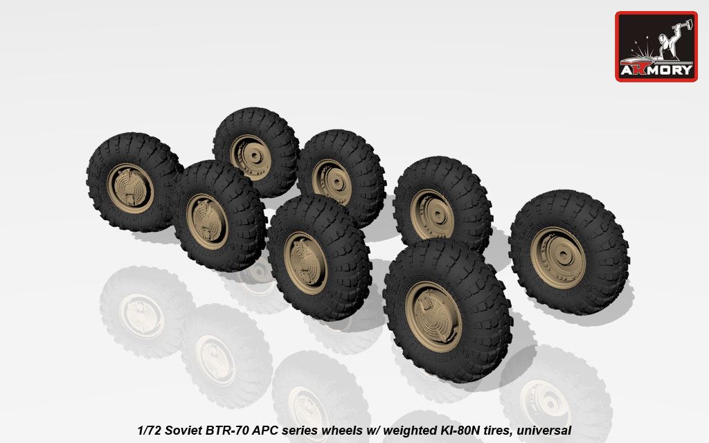 BTR-70 wheels with weighted tires KI-80N