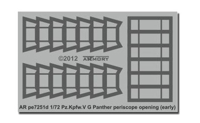 Pz.Kpfw.V G Panther periscope openings (early)