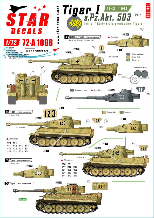 Tiger I - s.Pz.Abt.503 - set 2
