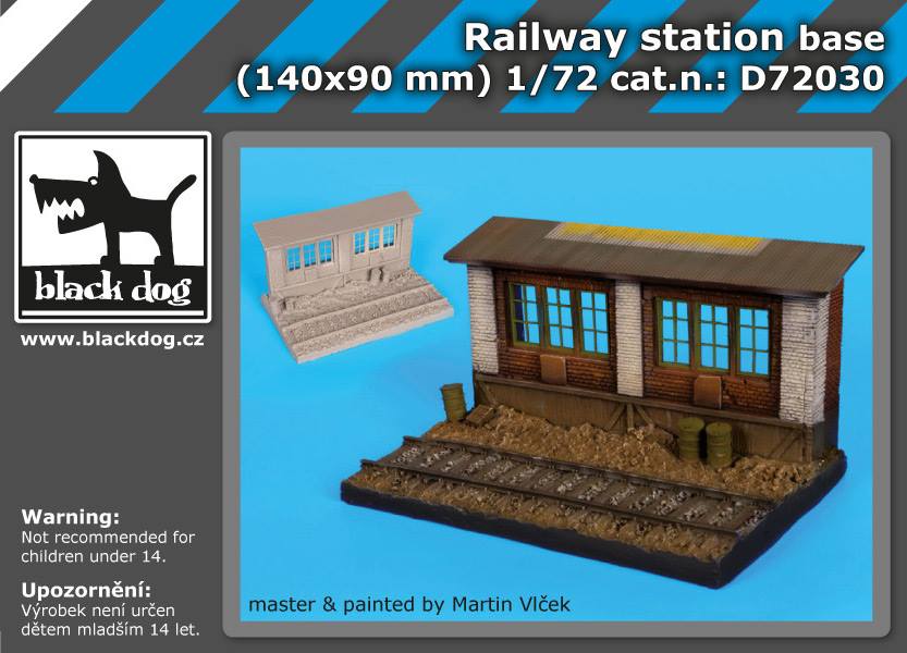 Railway station base (140x90 mm)