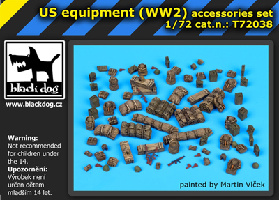 US WW2 equipment accessories set