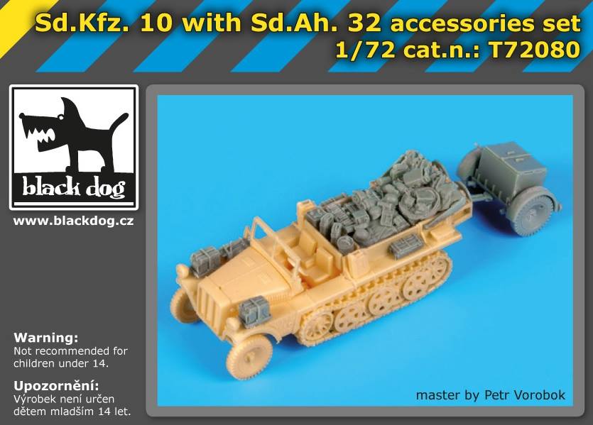 Sd.Kfz. 10 with Sd.Ah.32 accessories (MK72)