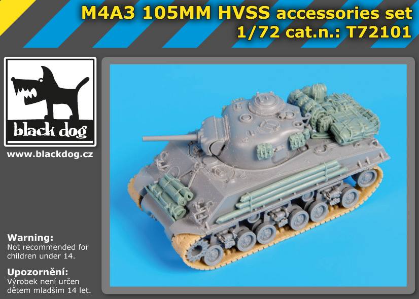 M4A3 105mm HVSS stowage (DRG)