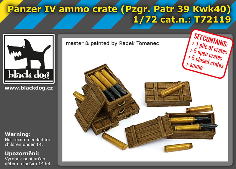 Pz.Kpfw.IV ammo & crates (Pzgr.Patr.39 Kwk40)