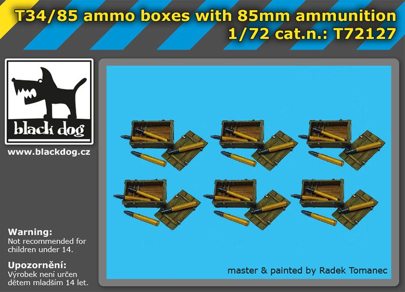 T-34/85 85mm ammo with crates