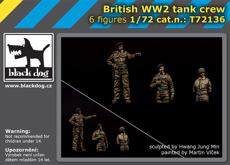 WW2 British tank crew (2x3 fig.)