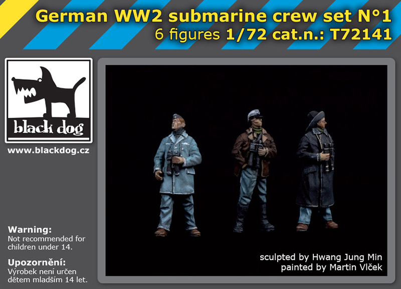 WW2 German U-boot crew - set 1 (2x3fig)