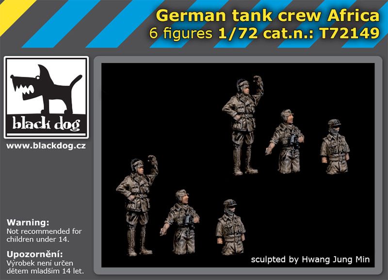 WW2 DAK tank crew (2x3figs)