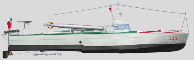 Italian Motorboat M.A.S. 505
