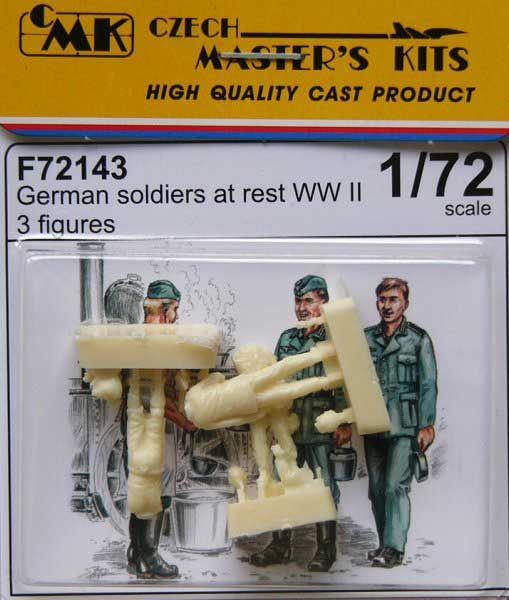 German soldiers at rest - WWII (3 fig)