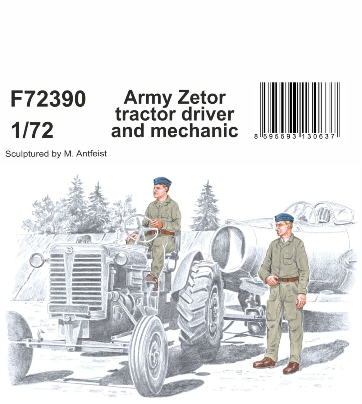 Czechoslovak army Zetor tractor driver & mechanic