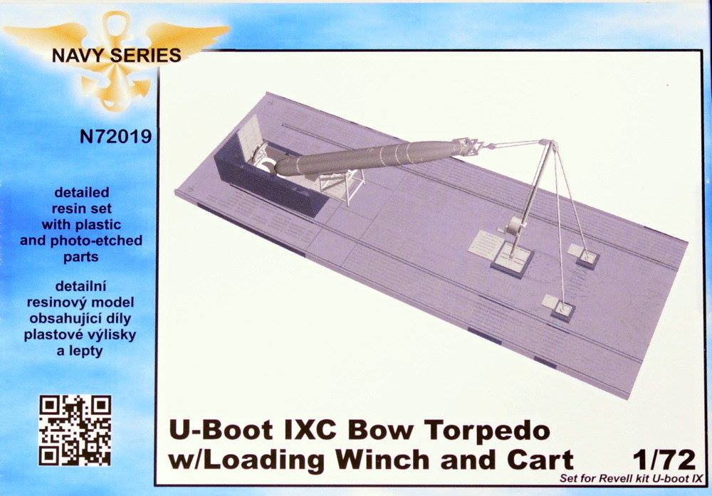 U-Boot typ IXC Bow Torpedo with Loading Winch & Cart (REV)