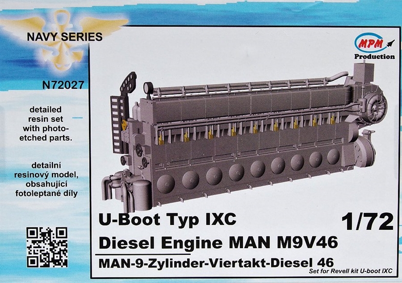 U-Boot typ IXC Diesel Engine MAN M9V46 (REV)