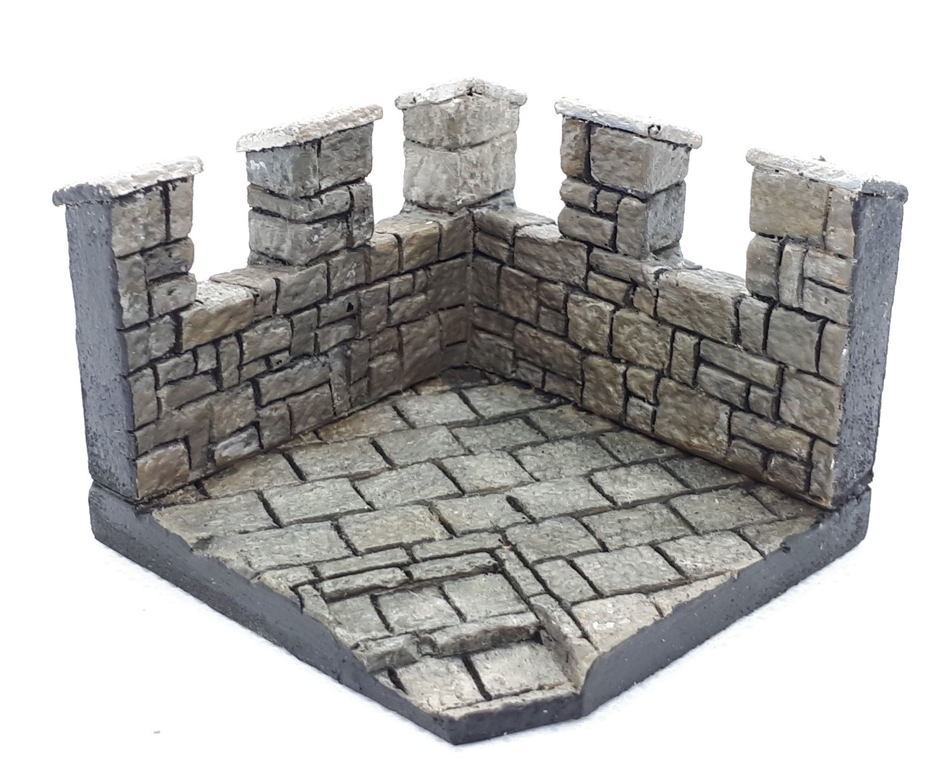 "Tower wall" vignette base (4x4cm) - Click Image to Close