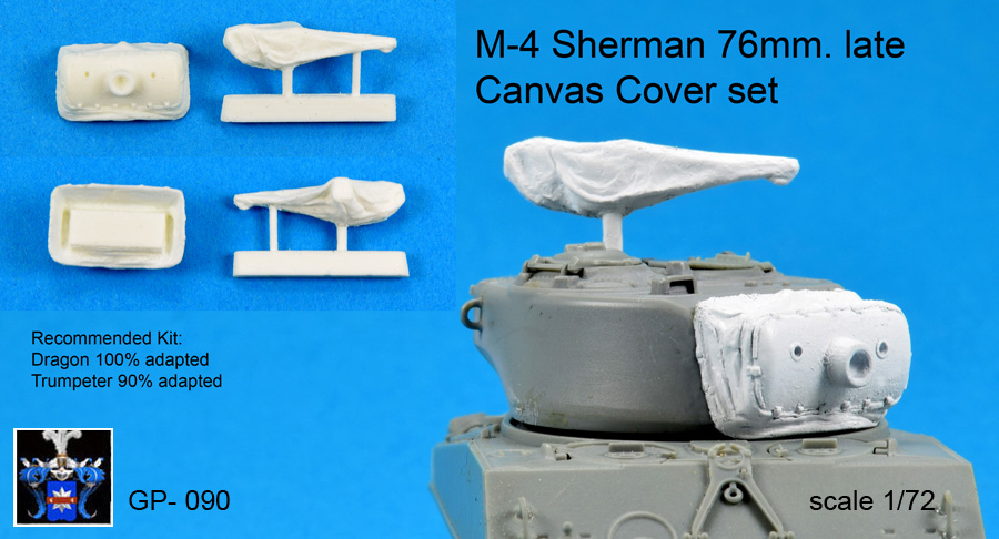 M4A3 Sherman 76mm late canvas covers (DRG/TRP)