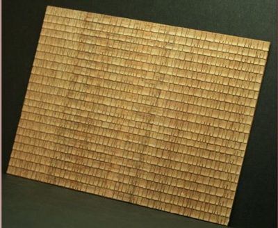 Wooden shingles panel (19 x 24cm)