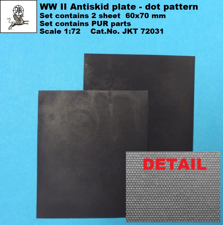 German WW II Antiskid plate - dot pattern (2 sheets)
