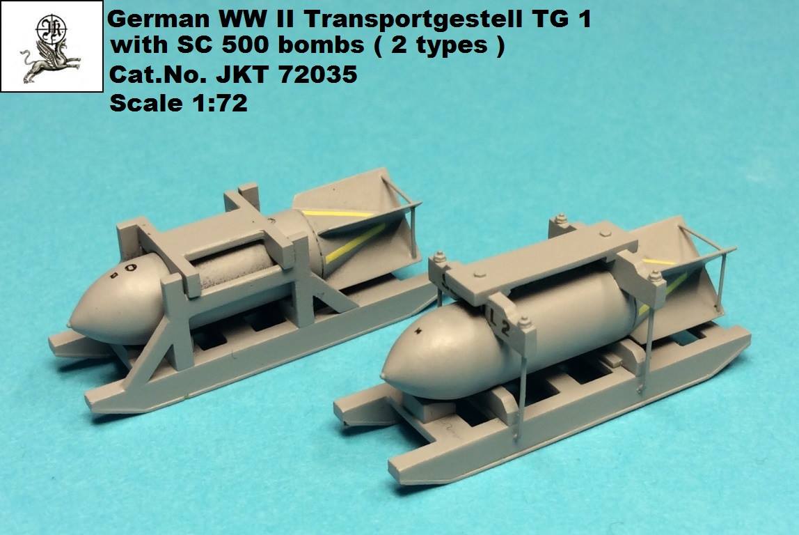 Luftwaffe Transportgestell TG1 with SC 500 bombs