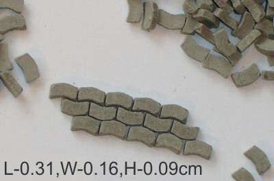 Paving-stones type V - dark grey (2000pcs)