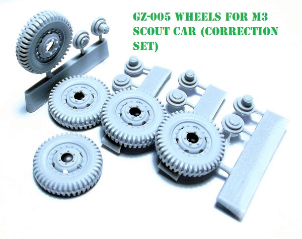 M3 Scout Car wheels (ESCI/ITA)