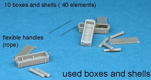 Wooden boxes for 90 mm Ansaldo cartridges - open empty