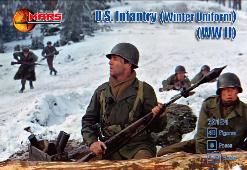 WW2 U.S. Infantry in winter uniforms