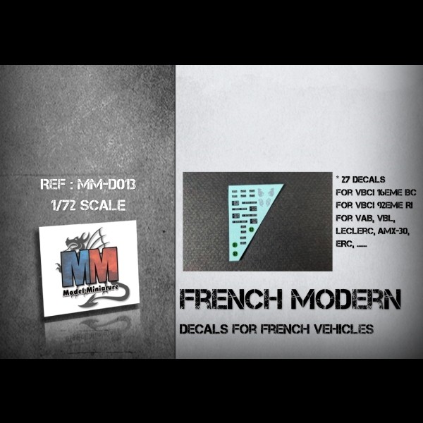 French modern AFV markings