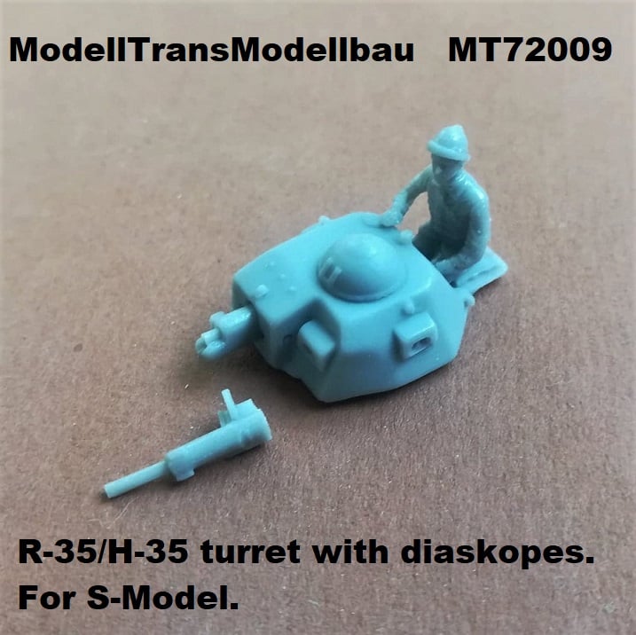 R-35 / H-35 turret with diaskopes (SMOD)