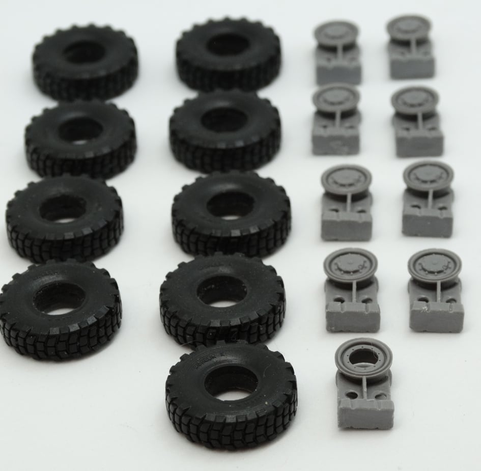 MAN 10t 8x8 wheels "Michelin XL" tyre (REV) - Click Image to Close