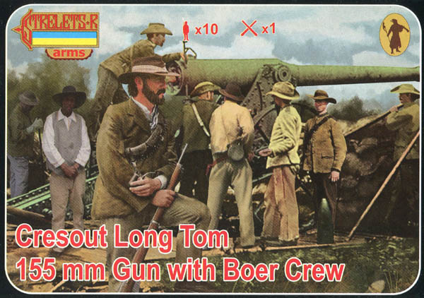 Anglo-Boer War Cresout Long Tom 155mm with Boer crew