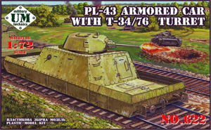 PL-43 armored car with T-34/76 turret mod.1940