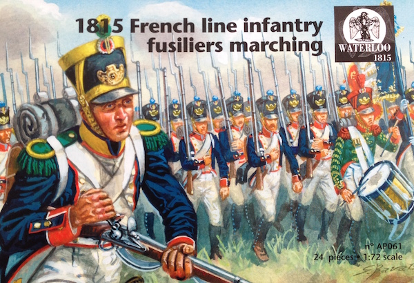 1815 French Line Infantry Fuseliers marching